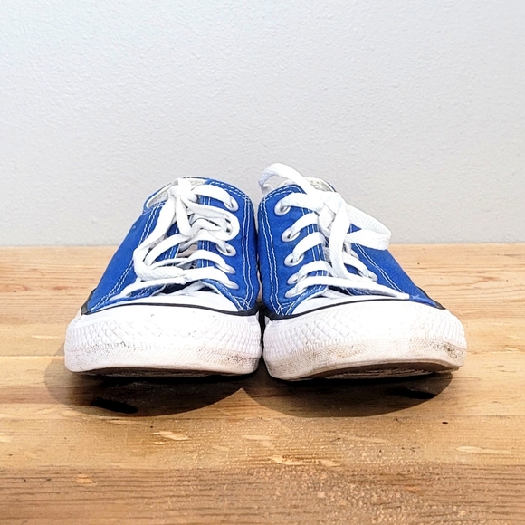 Converse All Star Chuck Taylor Blue Sneakers Low Top Canvas Shoes Women's Size 6 - Picture 2 of 12
